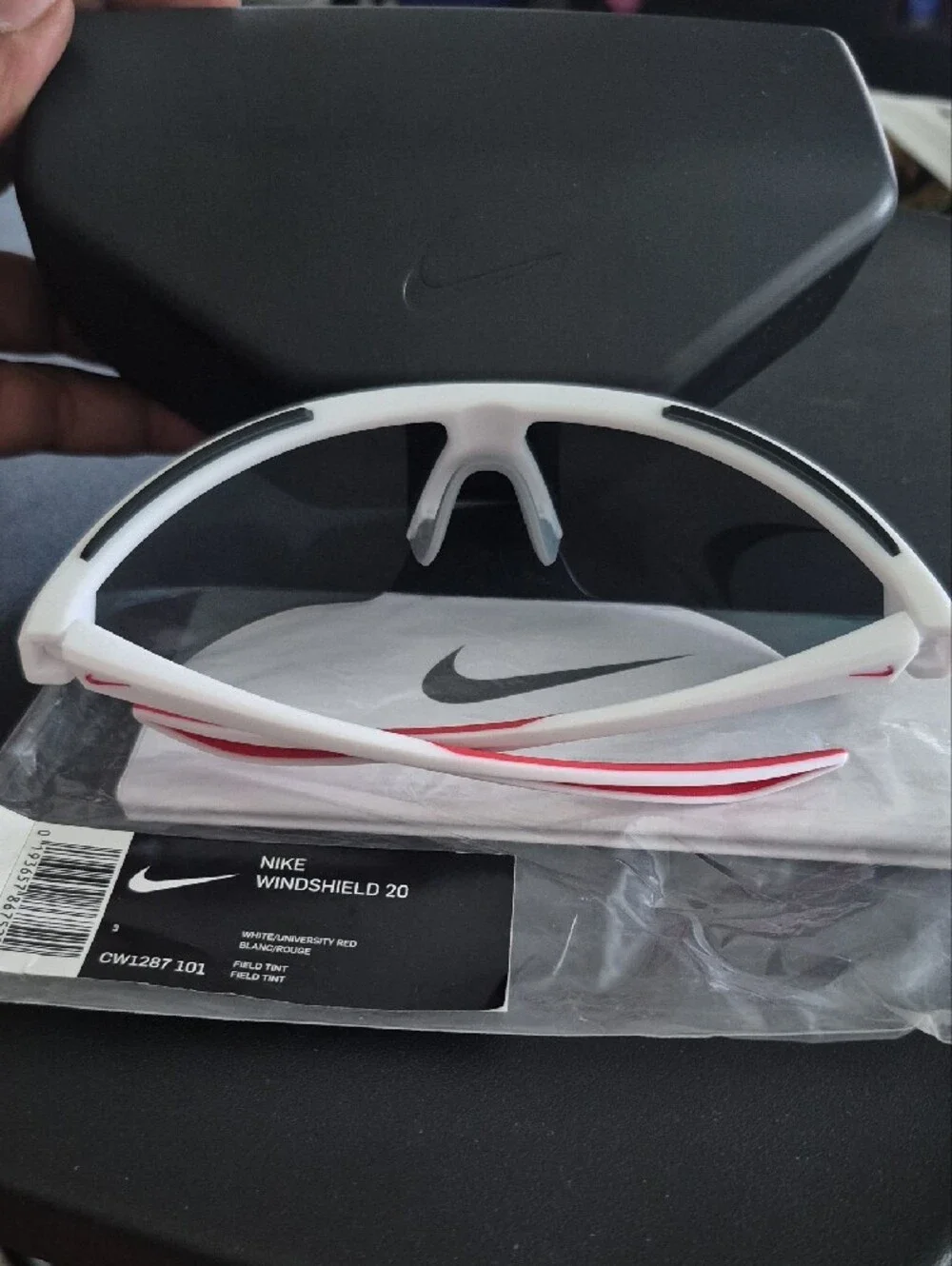 Nike Windshield 2.0 White Frame Sunglasses With Original Case And Booklet